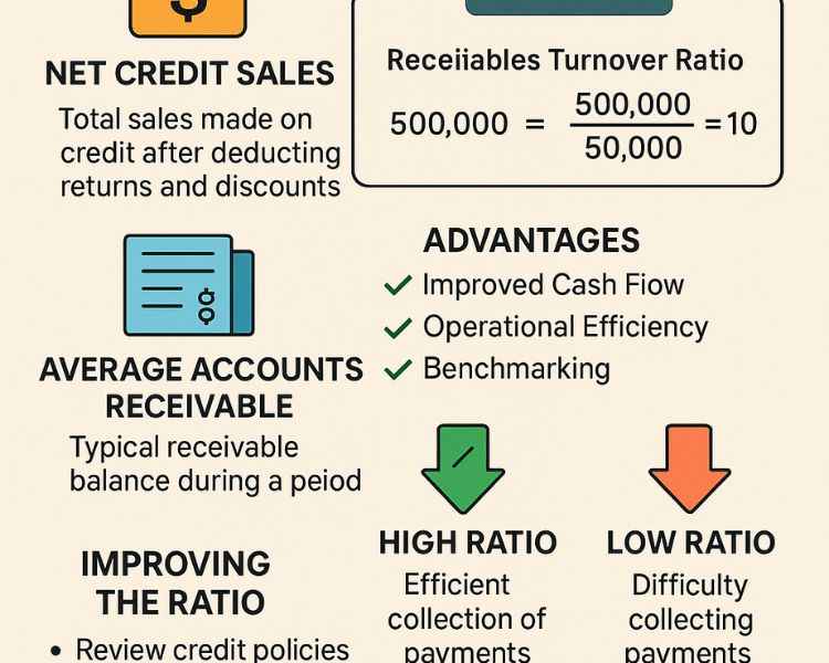 receivable turnover ratio.